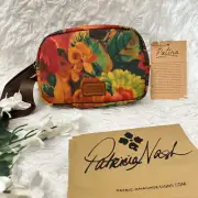 Patricia Nash Tremezzo Belt Bag Patina Coated Linen Canvas Multicolored NEW