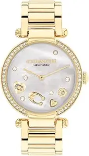 [Coach] Women's Cary 14504265 Quartz Watch, White Mother Of Pearl, 34 mm Case Diameter
