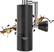 TIMEMORE Chestnut C3s PRO Manual Coffee Grinder Upgrade Integrated All Metal Housing Stainless Steel S2C Cone Cut Hand Coffee Grinder with Folding Handle for Espresso to French Press Black