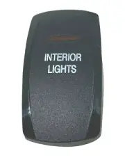 Carling Red Lighted "Interior Lights " Rocker Switch Cover