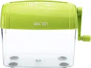 Mini Manual Shredder, Practical Small Portable Desktop Hand Paper Shredder Fits A6 or Folding A4 Paper, for for School Office Home Use(Green)