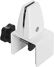Angoily Aluminum Screen Fastener with Adjustable Tabletop Clamp – Desk Divider Clips for Office Partitions Movable Glass Fixing Base