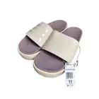 adidas Women's Adilette Platform Slide Sandals Mauve/Fig/White Size 11 IF1620