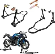LIODUX Motorcycles Stand Lift Stand, Front Wheel Fork Stand, Rear U+L Fork Swingarm Spool Stand, Compatible with Most Motorcycles