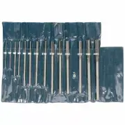 TTC .124"-.501" 14 Pc Over/Under HSS Straight Flute RH Chucking Reamer Set