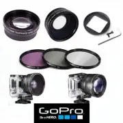 GoPro HERO 12 Black WIDE ANGLE LENS+TELEPHOTO ZOOM LENS +HD FILTER KIT UV-CPL-FD