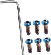 ELAYARD Steering Wheel Screws Kit Hexagon Socket Head Bolts M5x15l Round Head for Vehicle Quick Setup Safety Enhancement