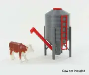 1:64 FARM STORAGE BIN AUGER PLASTIC 3D TO SCALE DIORAMA ACCESSORY
