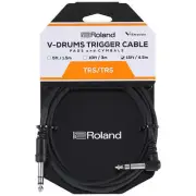 Roland V-Drums Trigger Cable 15ft, Balanced TRS, Angled 1/4 - Straight 1/4