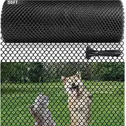 Plastic Chicken Wire Mesh Fence - 15.7IN x 50FT, Durable Plastic Mesh Ideal for Poultry, Gardening & Animal Barriers - Versatile Fencing & Netting Solution with 100 Cable Ties