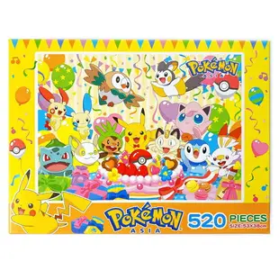 Pokemon 精靈寶可夢拼圖 520片拼圖 POK15D /一盒入(促380) 53cm x 38cm 皮卡丘拼圖 神奇寶貝拼圖 幼兒卡通拼圖 京甫正版授權 MIT製