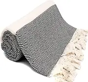 Turkish Beach Towel, Turkish Bath Towel, Oversized Quick Dry Towels for SPA, Beach, Pool, Gym and Bathroom, 39x71Inch
