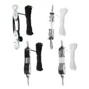Rope Pulley Hoist Heavy Duty Portable Effortless Professional Pulley System