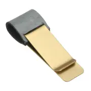 Pen Loop for Notebook, Brass Clip Pen Holder, Matte Black