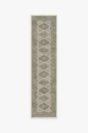 75' x 305' | Machine Washable Runner Rug | Kid & Pet Friendly | Indoor Rug | Maxine Natural Sage Rug | Ruggable