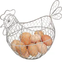 在飛比找Yahoo奇摩購物中心優惠-《KitchenCraft》復古造型雞蛋籃(公雞) | 冰箱