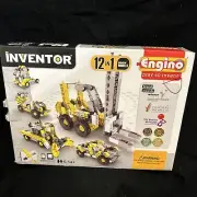 Engino INVENTOR 12 in 1 Industrial Models Kit Play to Invent New In Box