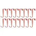 Over the Door Hook,16 Pack Carbon Steel Single Hooks, Door Hanger (Red)