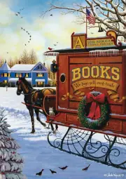 Charles Wysocki - Book Mobile - 300 Piece Jigsaw Puzzle for Adults Challenging