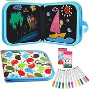 Erasable Drawing and Doodle Book, Portable Erasable Graffiti Writting Book, Doodle and Scribbler Boards for Kids - Washable Doodle Pad, Magic Drawing Pad for Birthday Gifts (B)
