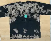 Travis Scott Astroworld Long Sleeve Tee Bleached Black Size Large Rare