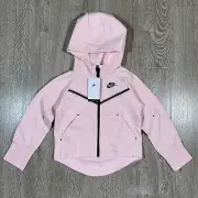 NIKE Girls Tech Pack Full Zip Fleece Hoodie (cz2570-663) PINK, XS