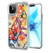 Durable Electroplated Design Hybrid Case for iPhone 12 Pro Max 6.7" BOUQUET