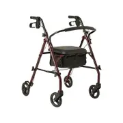 Orthonica Foldable Steel Frame Rollator 4-Wheel Walker