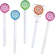 Adore Kid's Tongue Cleaner with Safety Case and Candy Design (Pack of 5)