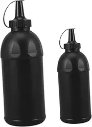 Gogogmee 2pcs Balloon Travel Bottle Holder Bottle Refill Plastic Bottle Storage Organizer Small Bottle Storage Containers Black Pp