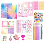 97Pcs DIY Journal Kit Scrapbook Diary Art Craft For Kids