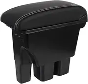 Car Accessories for Suzuki for Jimny JB74 USB Interior Details Car Armrest Box for Suzuki for Jimny JB74 Storage Box Retrofit Parts(Black line)