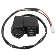 3 In 1 Motorcycle Ignitor Waterproof Dual USB Socket Voltmeter