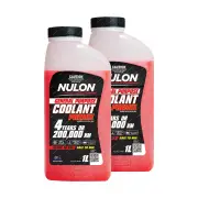 2 Pack Nulon General Purpose Coolant Premix - Red 1L GPPR-1 1 Litre