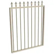 ProtectorAl 975 W x 1200mm H Paperbark Aluminium Spear Top Pool Gate