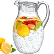 Plastic Water Pitcher 96 oz BPA-Free Jug for Iced Tea Lemonade Juice
