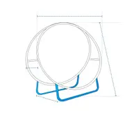 Log Hoop Firewood Rack Cover