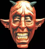 Dynamic Design International Red Smiling Devil 3/4 Halloween Mask DD200012