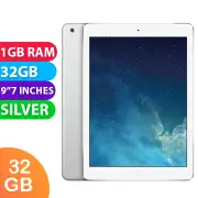 Apple iPad AIR Cellular (32GB, Silver) - Grade (Excellent)