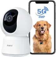 5G Security Camera Indoor, 4MP Pet Camera with Speaker for Dog/Cat, Baby Monitor
