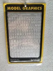 Woodland Scenics HO Scale Decal MG745: 45 Degree USA Gothic White 3/8”, 1/2”