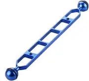 Aluminum Underwater Dual Ball Joint Arm Extender Extension Arm Mount for Hero 13 and Hero All Action Diving Light Camera (Blue,11 Inch)