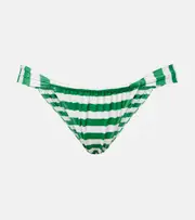 [Same] Same Ruched striped bikini bottoms AU 12 green