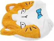 OATIPHO Cartoon Animal Hair Drying Cap Quick Drying Towel Hat for Women Absorbent Coral Fleece Turban with Elastic Band for Bathing Makeup and Travel