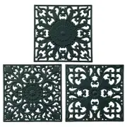 Silicone Trivets Mats for Hot Dishes, Square Trivet Hot Pads for Kitchen Coun...
