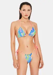 [Towers Swimwear] Neon Paint Bikini Set