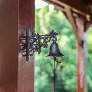 Cast Iron Door Bell Entry Door Hand Bell Hanging Bell Lawn Porch Dinner Bell