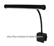 LED Piano Lamp Black Adjustable Gooseneck Ebony Piano Light - Open Box Sale