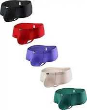 [iKingsky] Men's Cheeky Thong Sexy Brazilian Back Mens Underwear Soft Low Rise Under Panties for Men