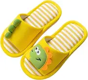 [KEOYA] Toddler Comfort Cotton Slipper Non Slip House Slippers Slip On Open Toe Shoes Indoor Home Indoor Slipper Yellow